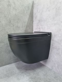 Унитаз CeramaLux 2198MB подвесной с сиденьем Микролифт